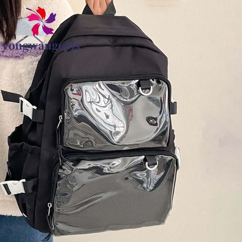 Mochila YONGWANG Nylon Ita , Bolsa Escolar Para Estudantes À Prova De Poeira De Cor Sólida , Durável De Grande Capacidad