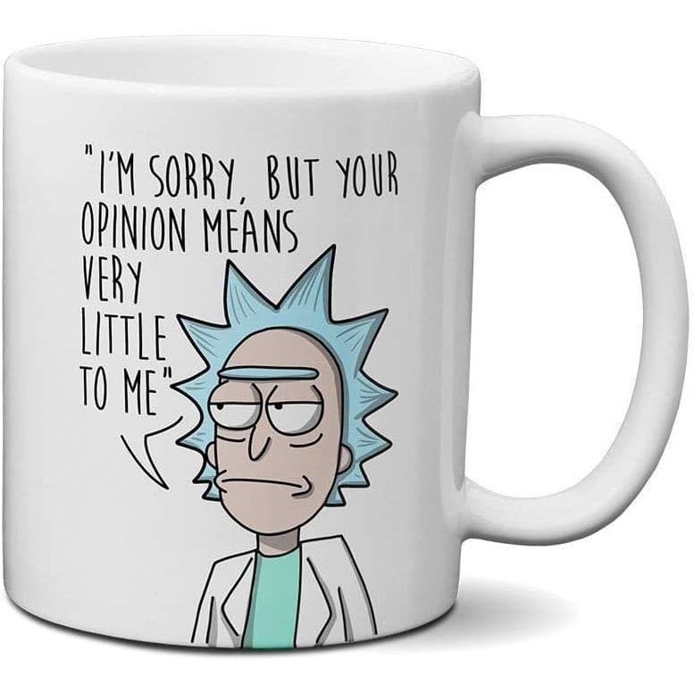 Caneca Rick e Morty Personalizada Porcelana 325ml Presente Geek