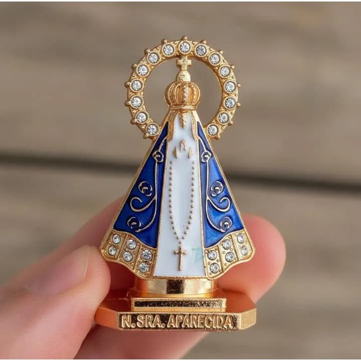 Imagem Nossa Senhora Aparecida Painel Carro Fita Dupla Face