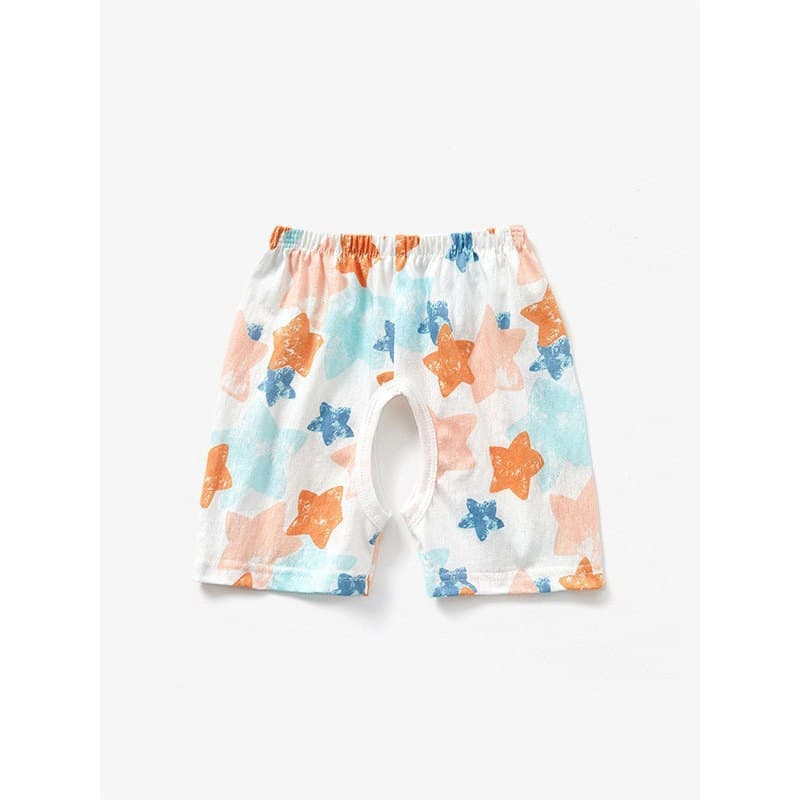 Verão bebê puro algodão aberto virilha shorts bebê respirável shorts da criança shorts abertos bebê fino pijama calças r