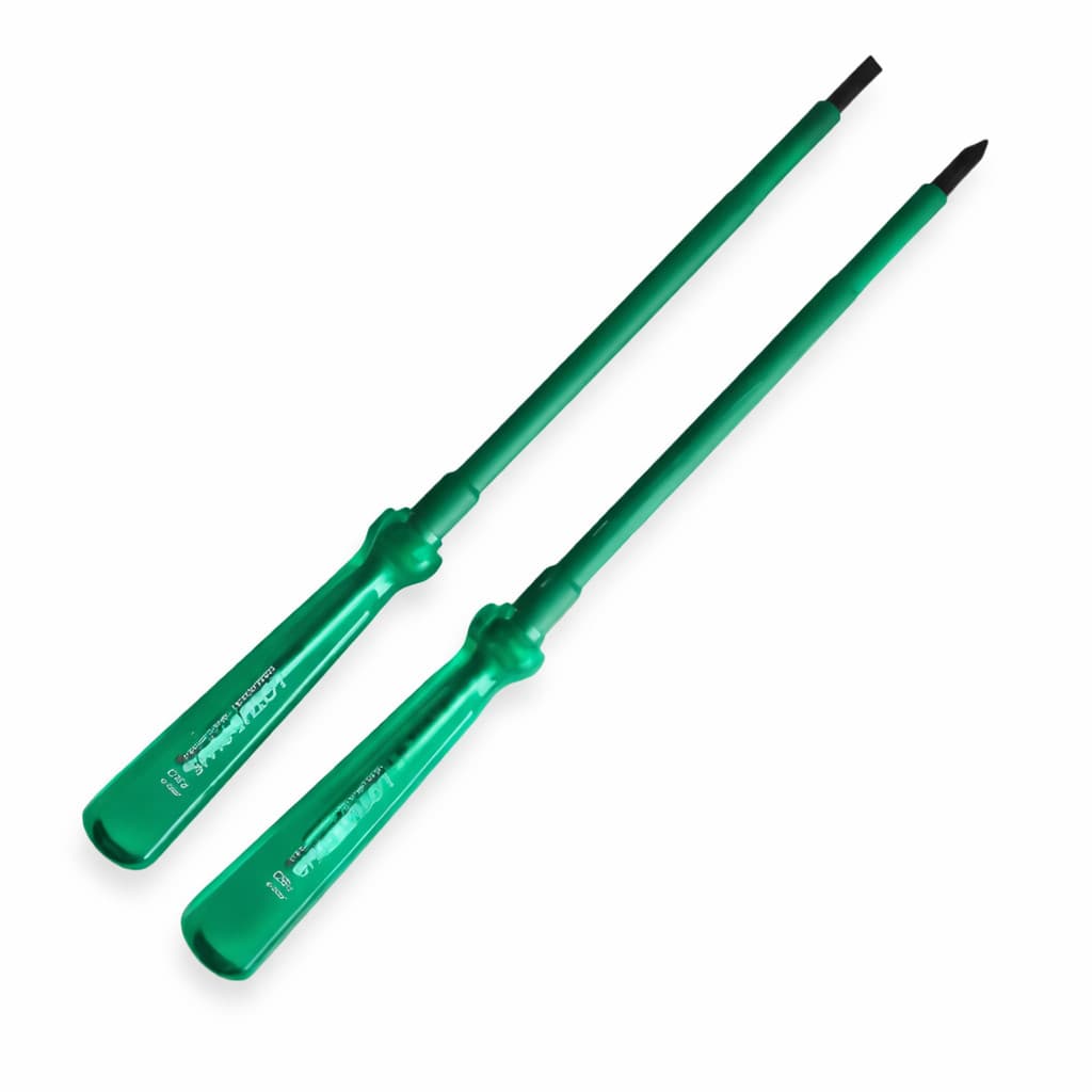 Par Chave Isolada 1000V Fenda Phillips Cabo PVC Ponta Imantada Profissional Segurança Elétrica