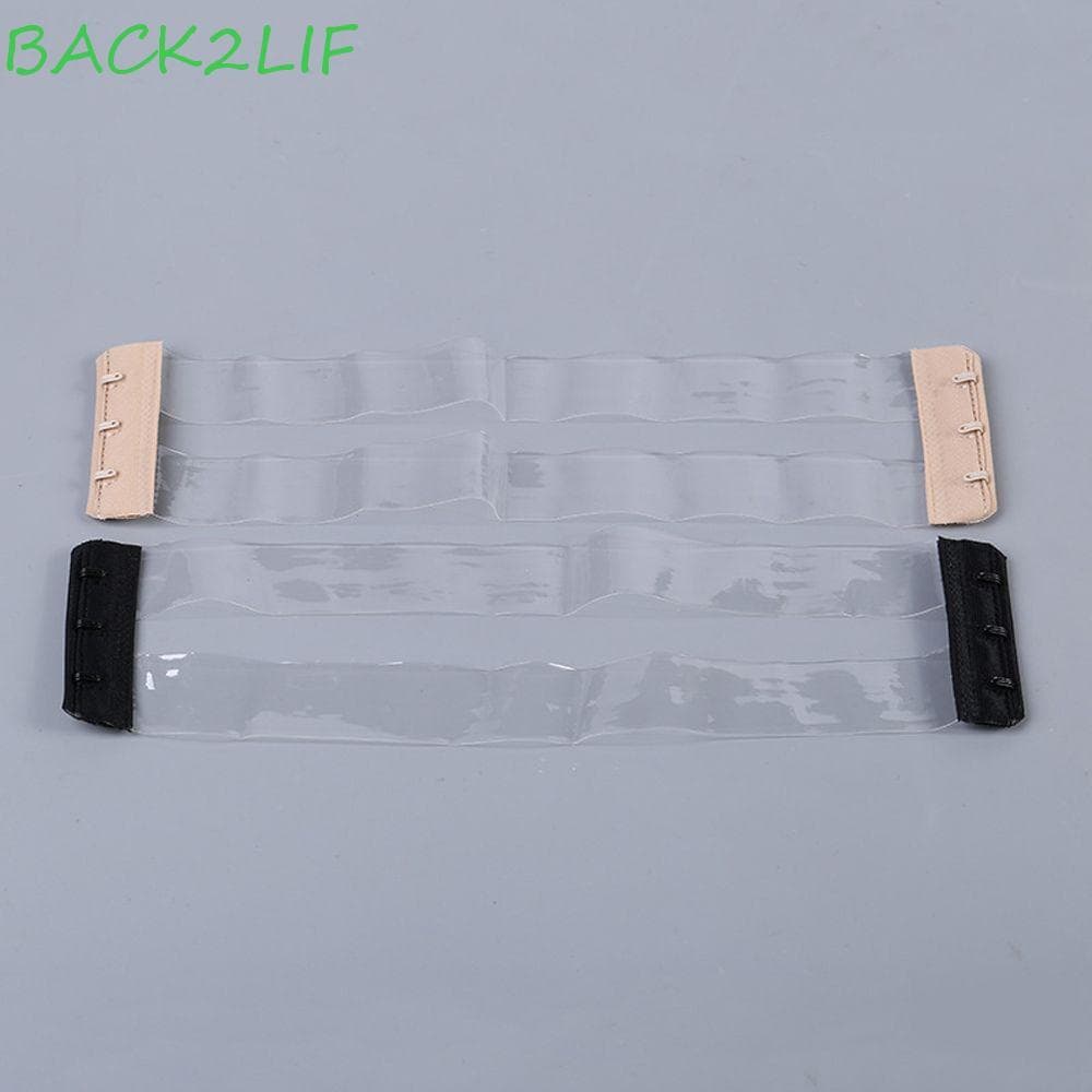 Extensor De Sutiã Transparente BACK2LIF Cor Sólida Ajustável Útil Feminino 3 Ganchos Acessórios