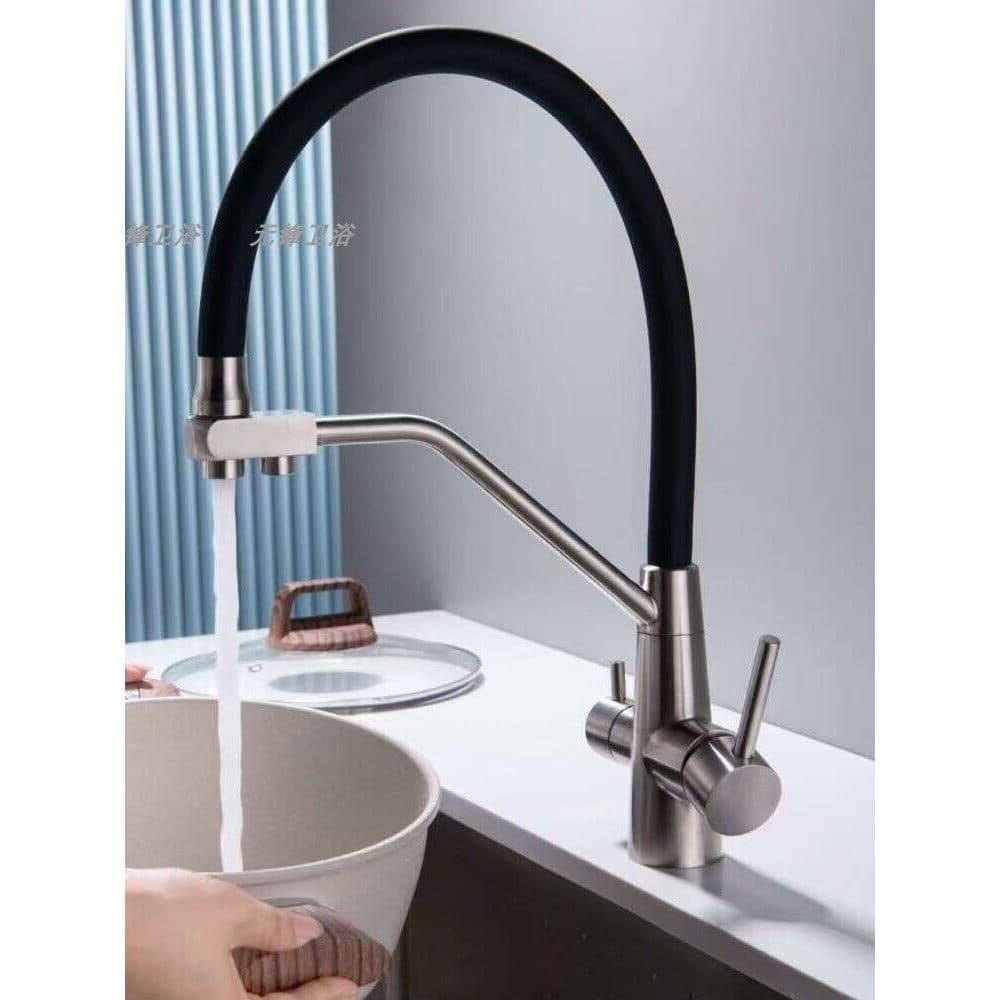 Cozinha três-em-um 304 torneira de aço inoxidável retrátil pia Pull-out à prova de respingos doméstico vegetal