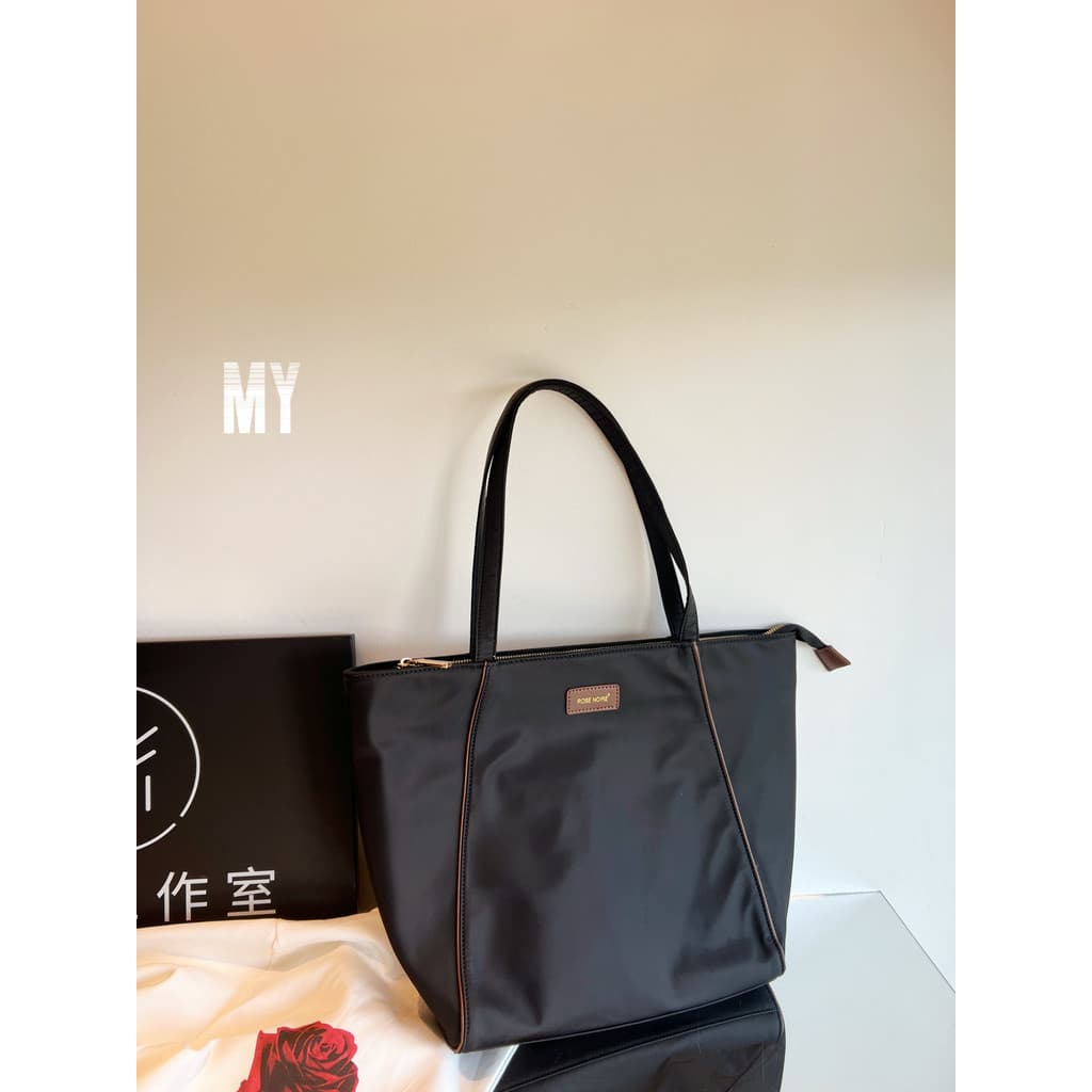 MY Commuter Tote Bag Feminino Bolsa de Ombro de Grande Capacidade em Lona de Nylon Moda Trabalho Bolsa Leve Bolsa Mamãe
