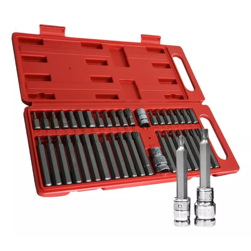 Kit 40 Peças Jogo De Bits Torx E Allen Multidentada Com Várias Medidas - Kit Ferramentas Para Chave De Fenda