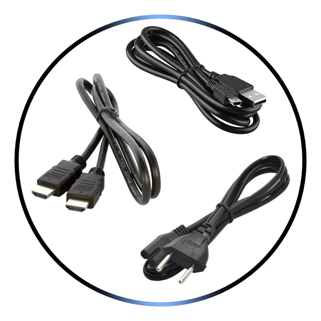 Kit Maxener | Cabos para PS3 Slim | Energia, HDMI, Controle