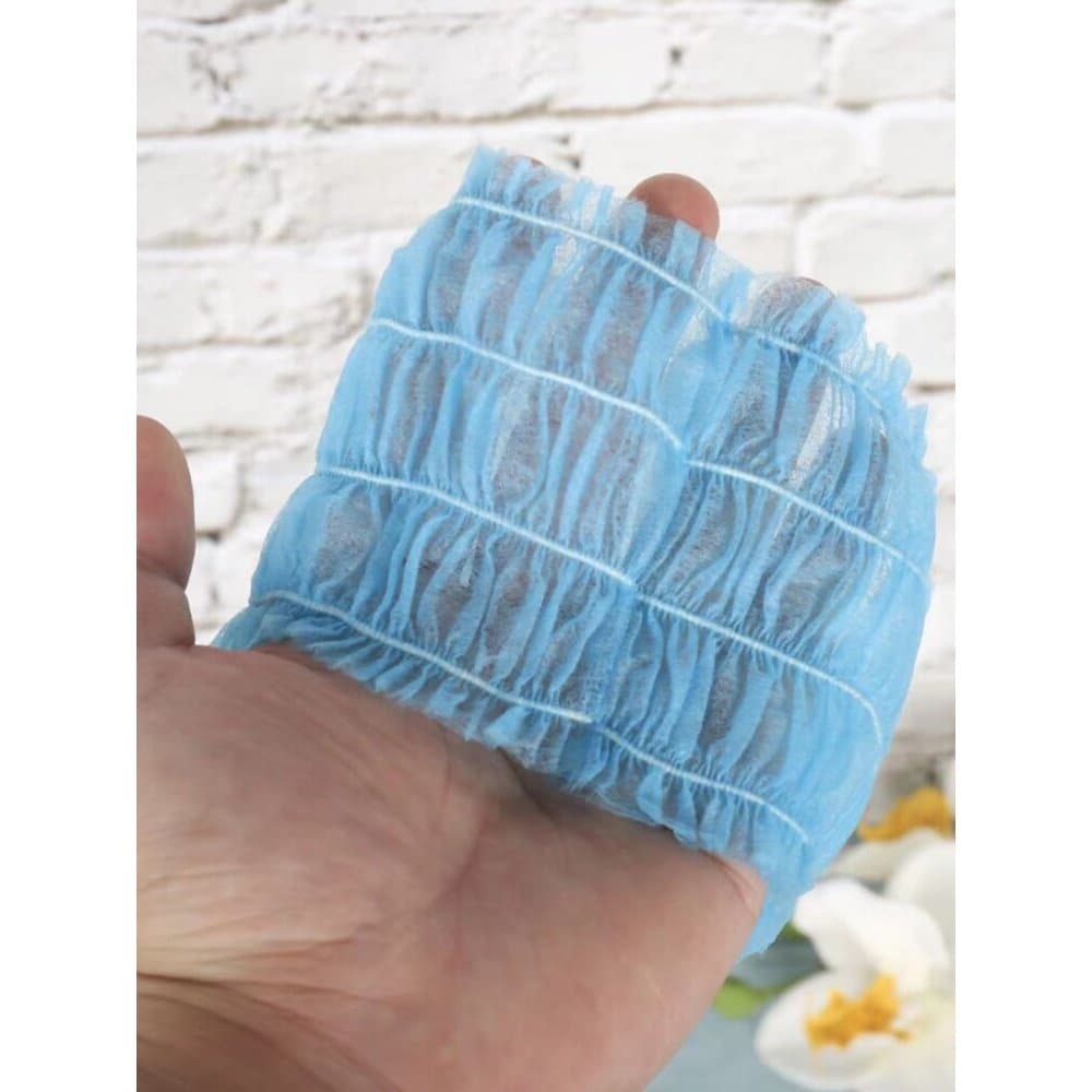Faixa de cabelo descartável, tecido não tecido, sem enxágue, elástica, faixa de cabelo, lavagem facial, Bandana, salão d