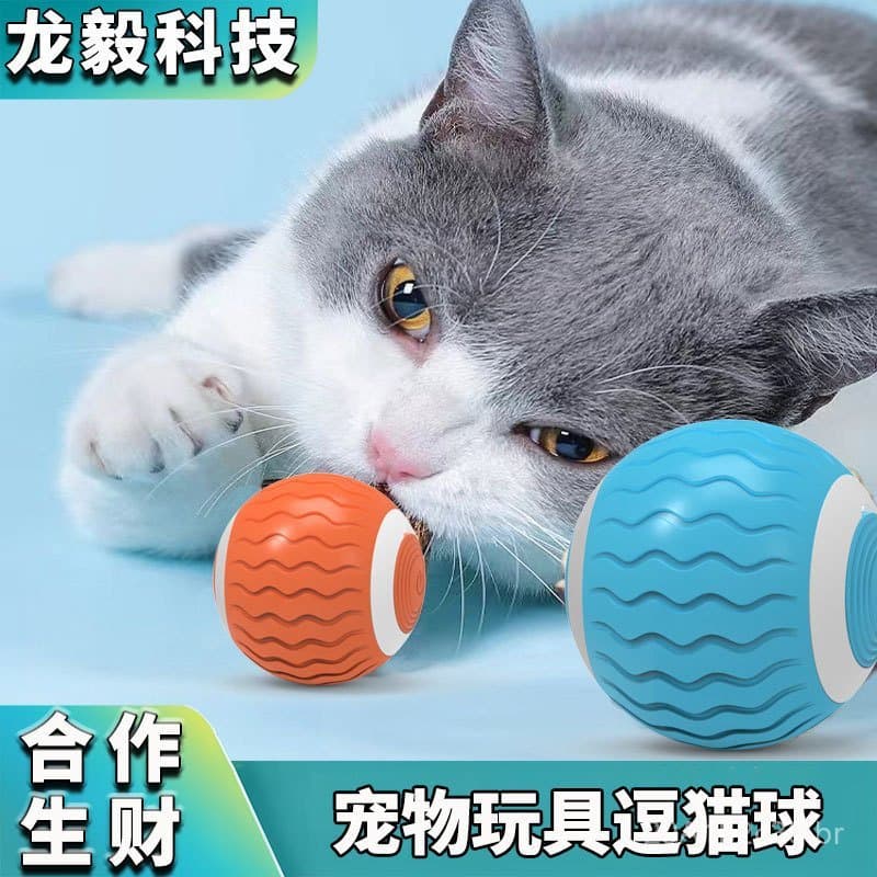Brinquedo Elétrico Inteligente para Gatos, Bola Automática para Provocar Gatos, Fornecedor Atacadista de Artigos para Ga