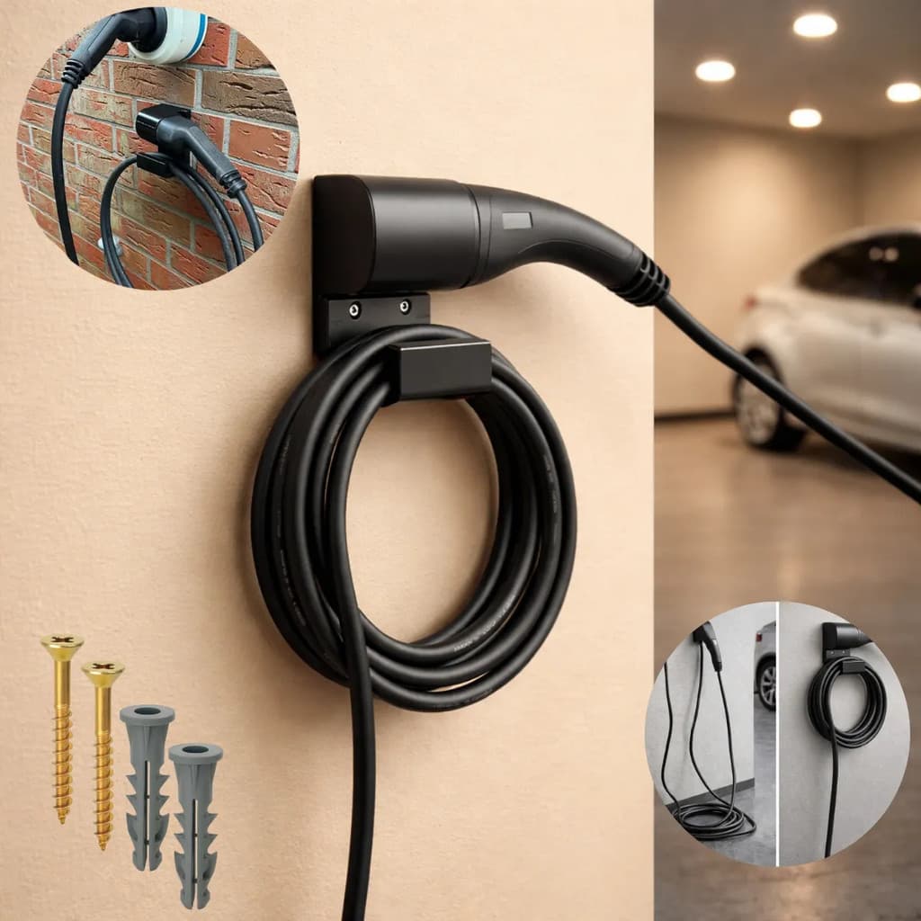 Suporte Carregador Carro Elétrico Plug Tipo 2 Byd Gwm Volvos