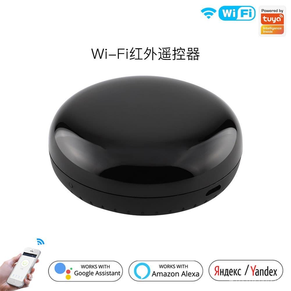 Controle Remoto Infravermelho Inteligente Wifi Tuya para Casa, Novo Controlador Infravermelho Redondo com Controle por V