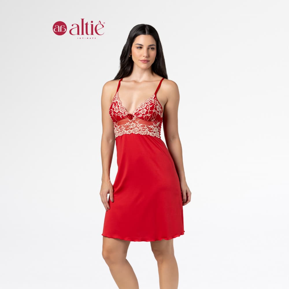 Camisola Curta Renda Bicolor Feminina Luxo | Conforto, Elegância e Sensualidade