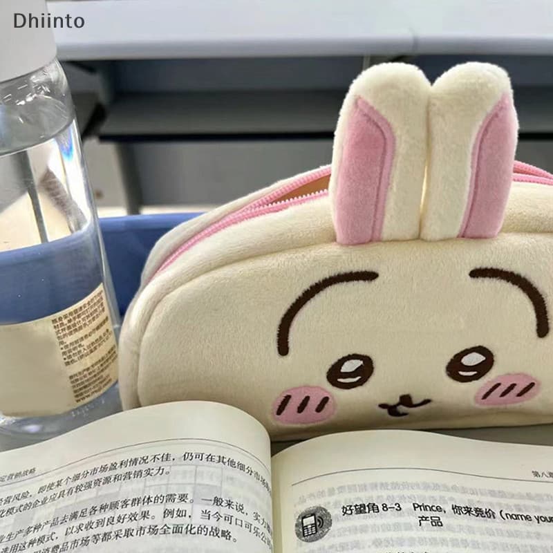 [Dhiint] Bonito Anime Japonês Chiikawa Caixa De Papelaria Japonesa Kawaii Usagi Hachiware Estudante De Grande Capacida