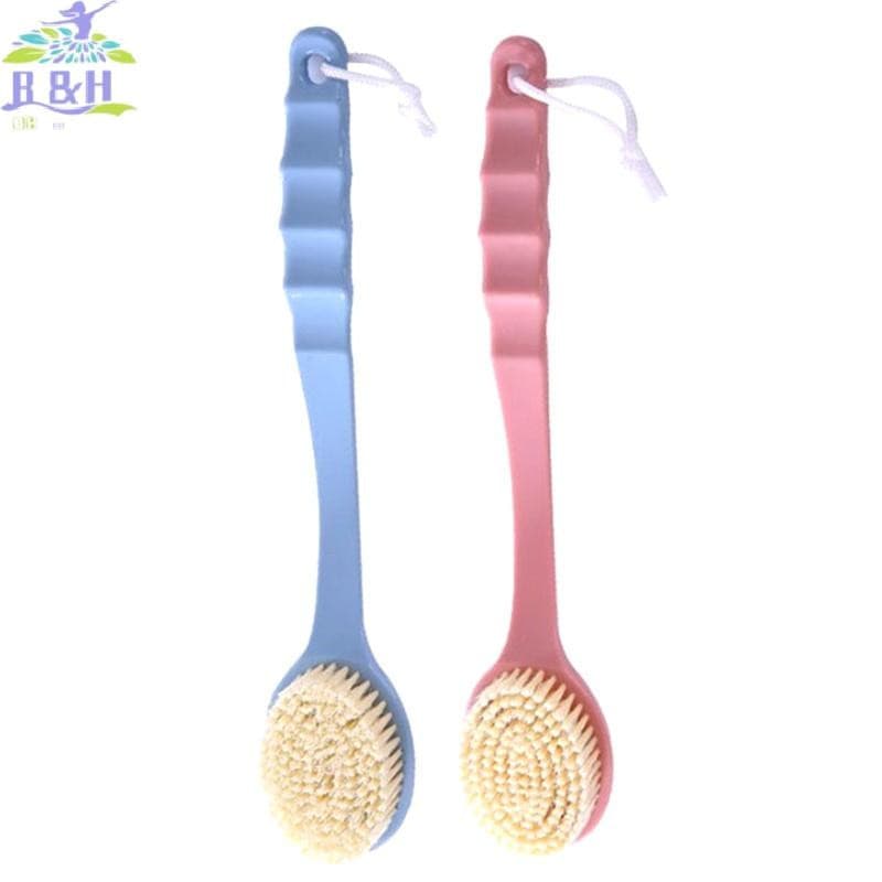 B & H Jul Esfoliante Corporal Macio Para Banho Com Cabo Longo Escova De Massageador De Pele Limpeza Acessórios De Banhei