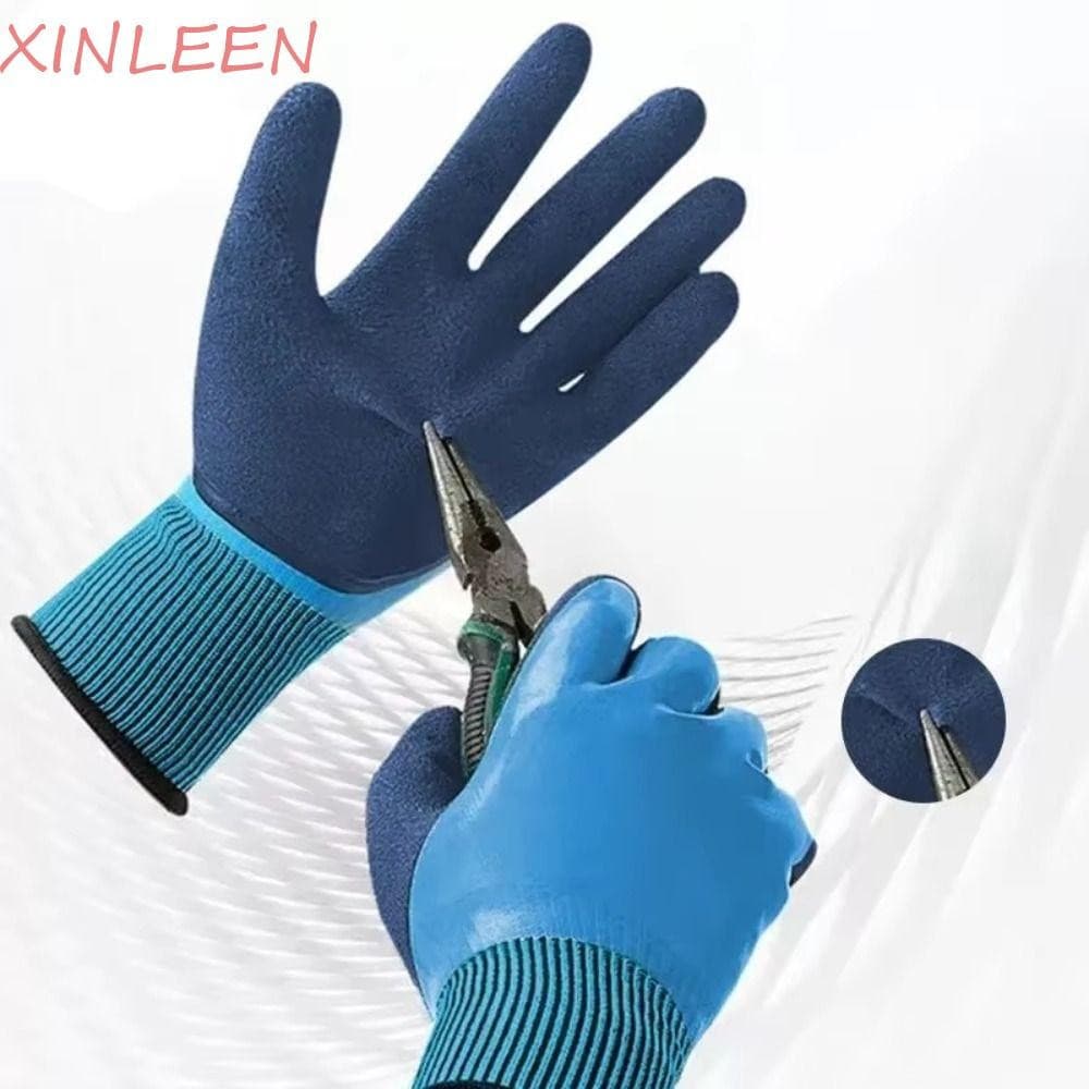 Luvas De Jardinagem XINLEEN , Protetoras De Proteção De Trabalho De Látex Segurança Resistentes A Perfurações
