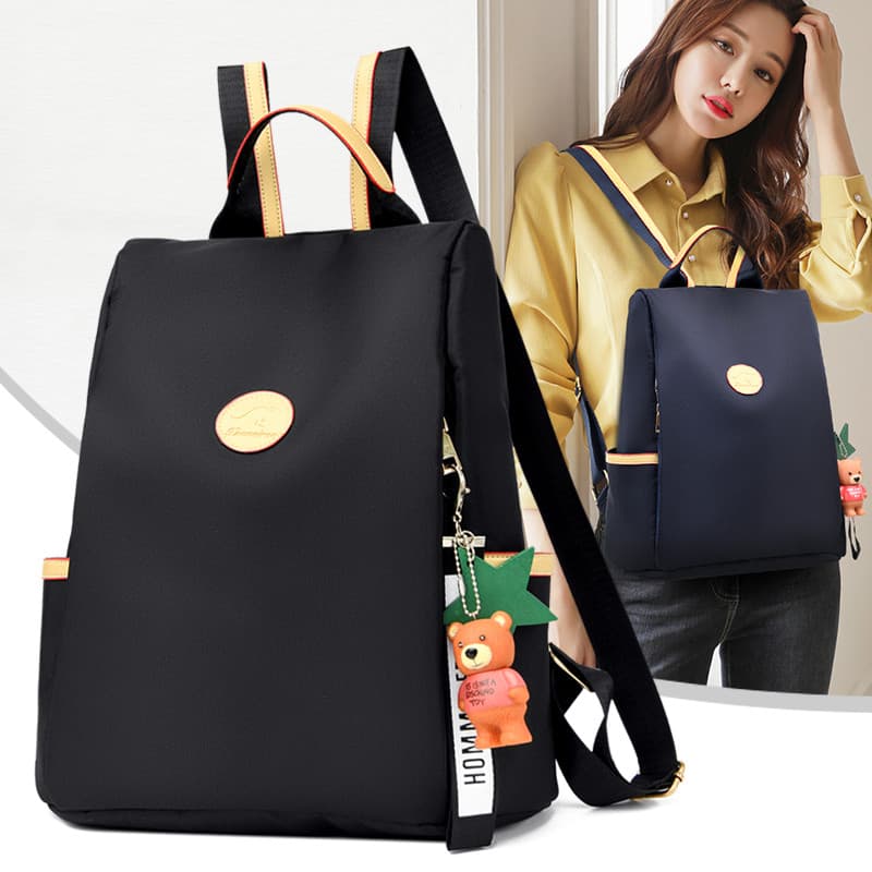 Mochila feminina 2025 novo estilo na moda versão coreana Oxford pano mochila elegante All-Match grande capacidade lona s