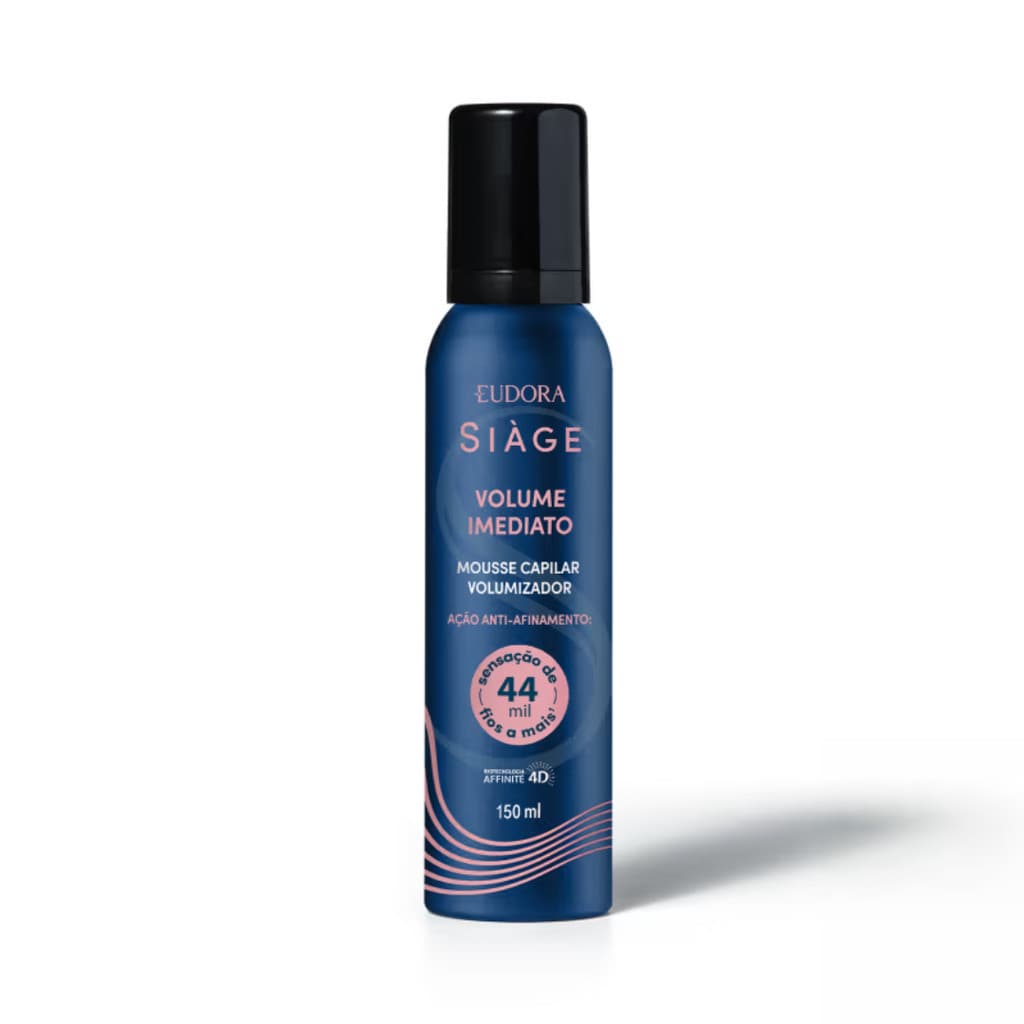 Mousse Capilar Volumizador Eudora Siage Volume Imediato - 150ml