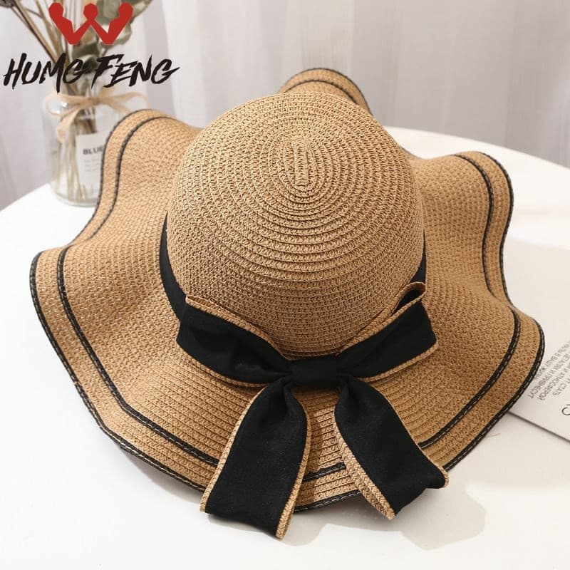 Chapéu de férias à beira-mar feminino chapéu de palha feminino verão praia chapéu protetor solar chapéu de sol feminino
