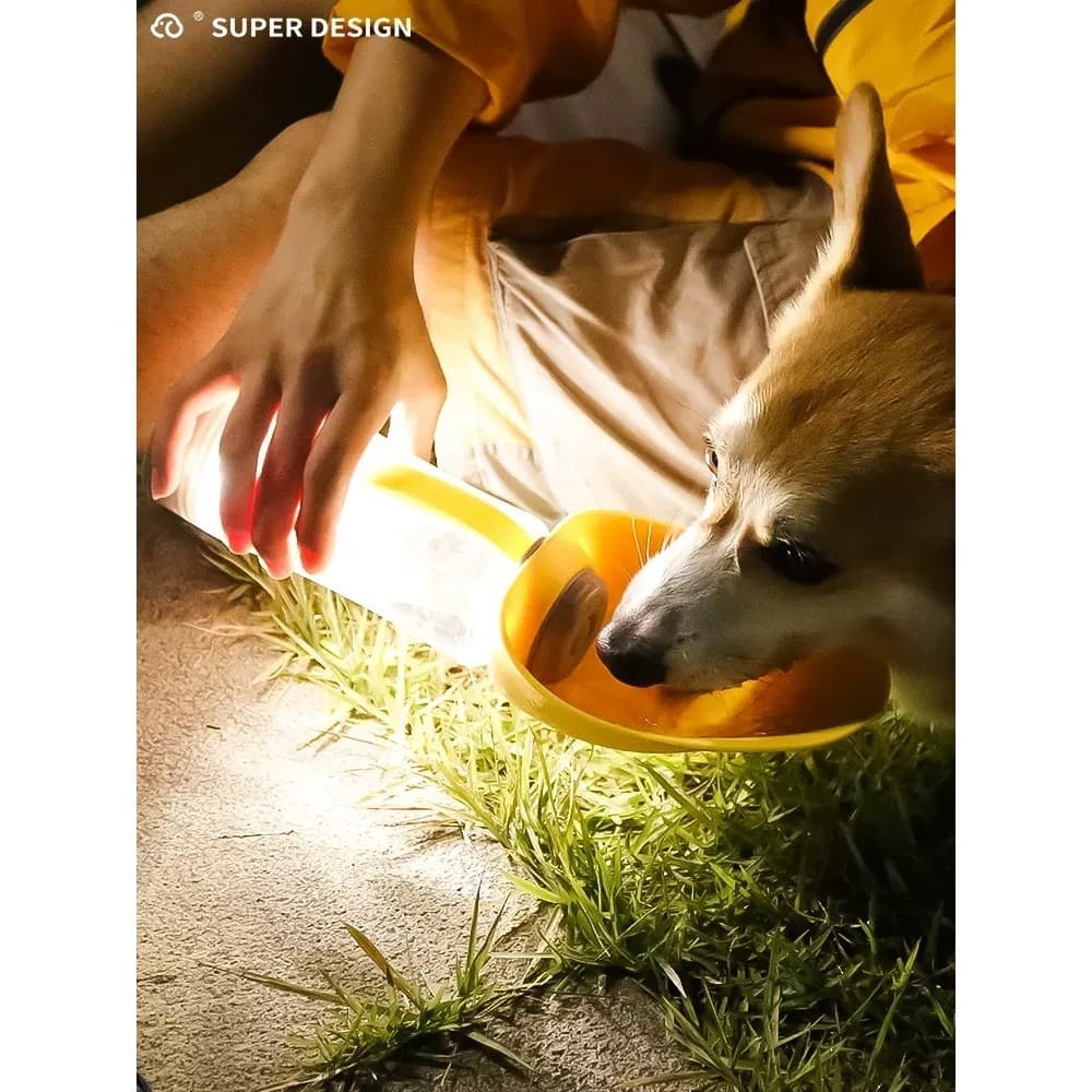 Cão de estimação gato água potável passeio ferramenta útil copo de água fonte potável garrafa de água acompanhando copo