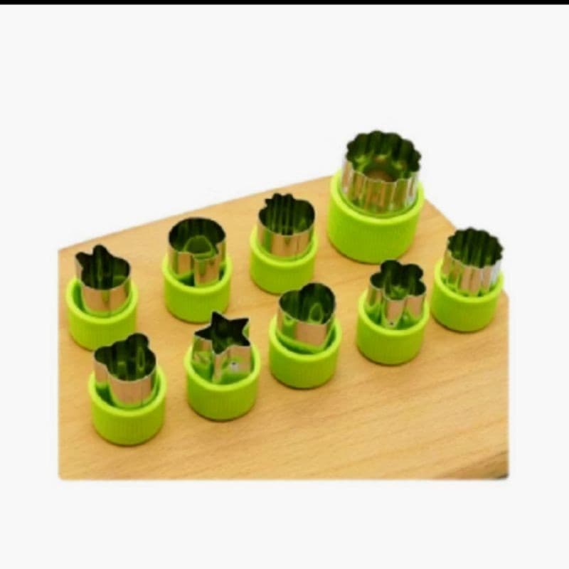 Mini cortadores de frutas, legumes Moldes para biscoito bolachinha Pasta Americana 9 UNID