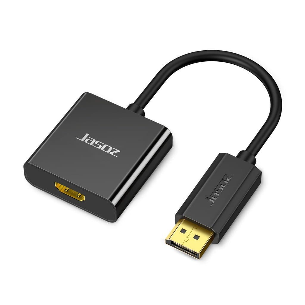 Conversor Jiesen DP para HDMI, cabo de conversão DP para HDMI, cabo de conexão de conversão de alta definição 4K.