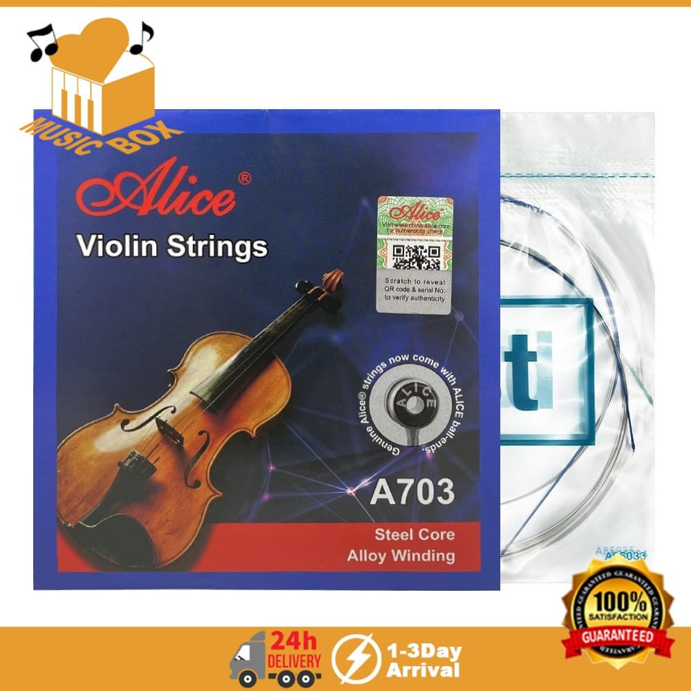 Conjunto Completo De Cordas De Violino Alice De 1-4 (Gdae) Para 1/8 1/4 1/2 3/4 4