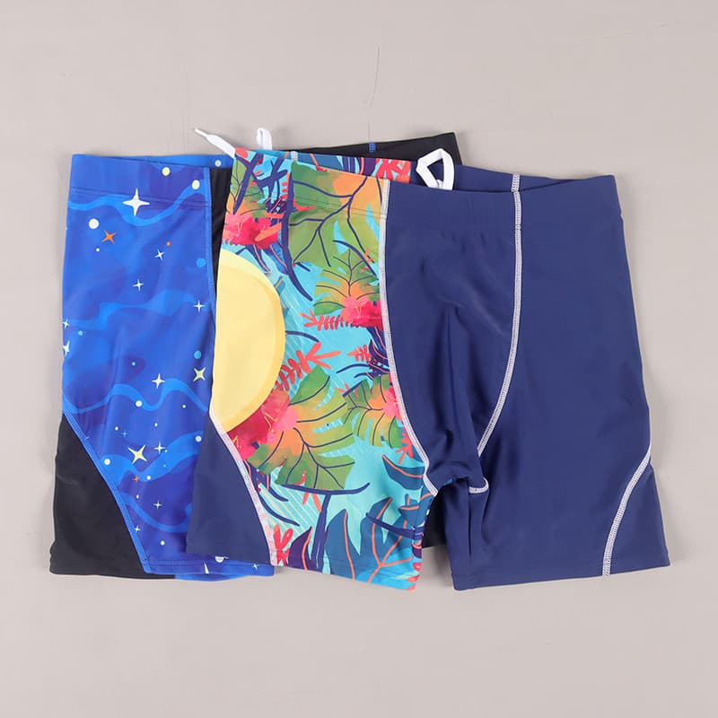 Xiaoke Desconto Calções de banho masculinos praia protetor solar de secagem rápida calções de banho de cinco pontos Sw