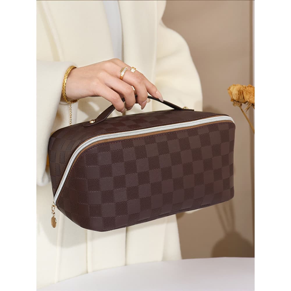 Estilo europeu High-End à prova dwaterproof água saco cosmético feminino grande capacidade portátil passeio portátil via