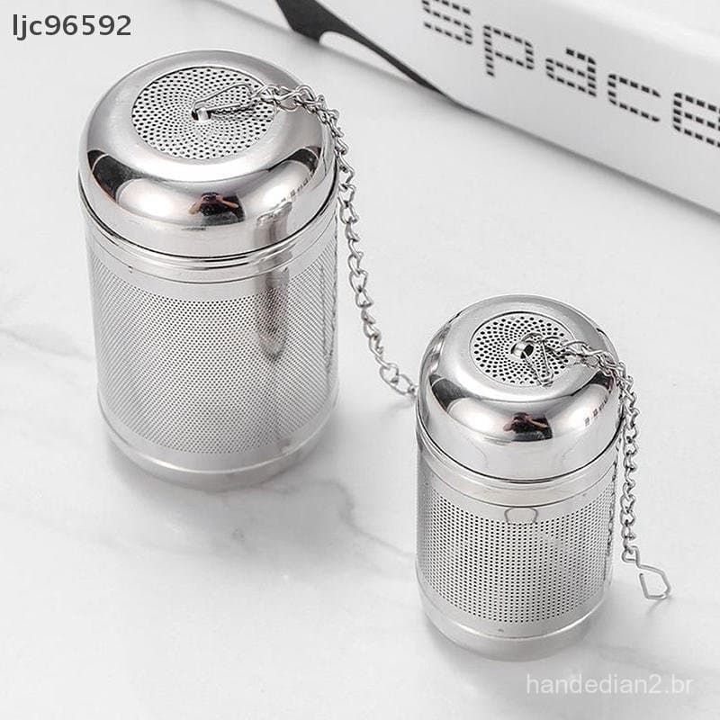 [ljc] Coador De Chá Infusor De Aço Inoxidável Folhas Tempero Bola Bule Malha Fina Filtro De Café Teaware [BR]