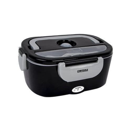 Marmiteira Eletrica Termica Bivolt Alimentos Quentes Portatil Compacta Preta Facil Transporte