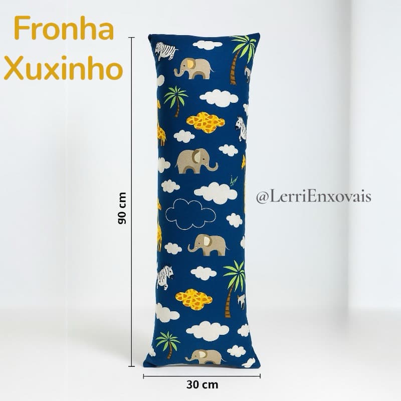 Fronha Travesseiro de Corpo Xuxinho Infantil - 90x30cm  com Zíper Escondido IMPERDIVEL