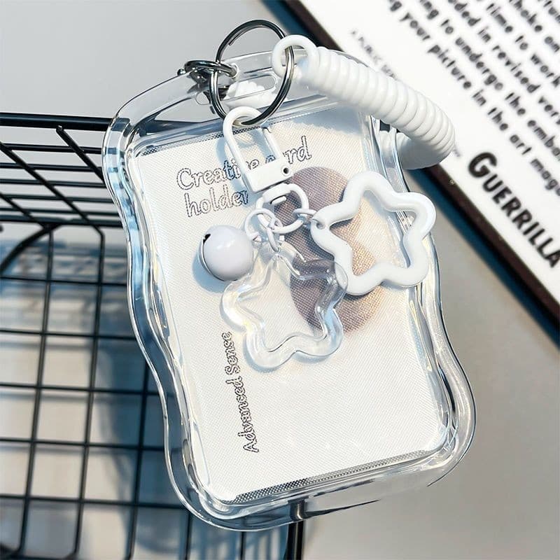 Porta-fotocards de Kpop Chaveiro de Foto Porta-fotocards Fofo Exibição com Chaveiro de Estrela Idol MHOK