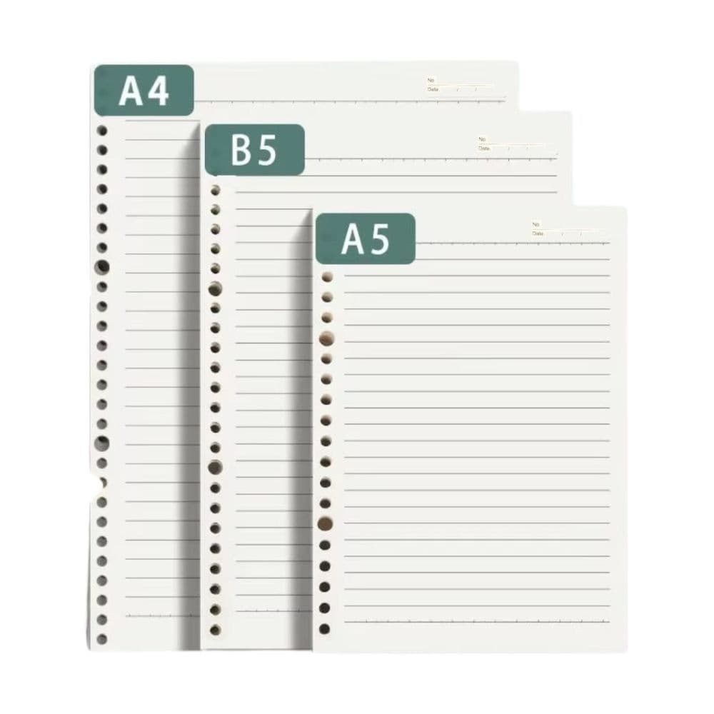 Bloco Refil Escolar 60 Folhas Caderno Fichário A5 B5 A4