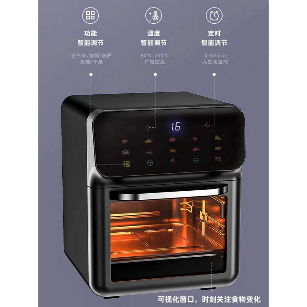 Fritadeira de ar para forno 110V220v, máquina multifuncional, multicamadas, Visual, inteligente, grande capacidade, padr