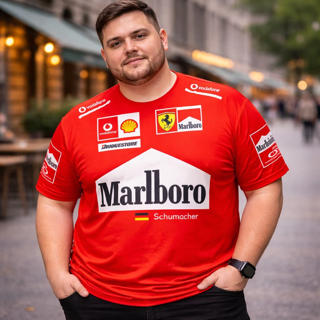 Camiseta Plus Size Reset Formula 1 Schumacher Plus size 100% Algodão