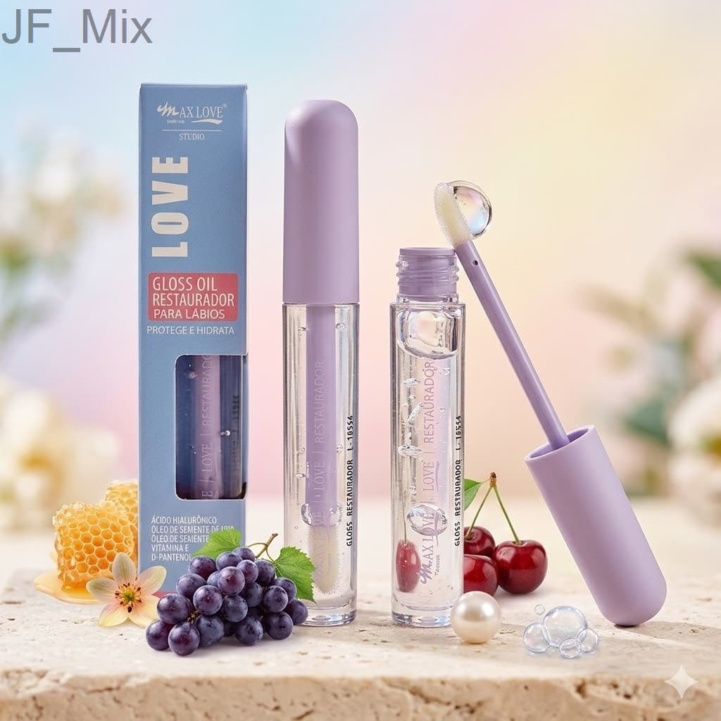 Gloss Oil Restaurador para Lábios Max Love 171CT8U
