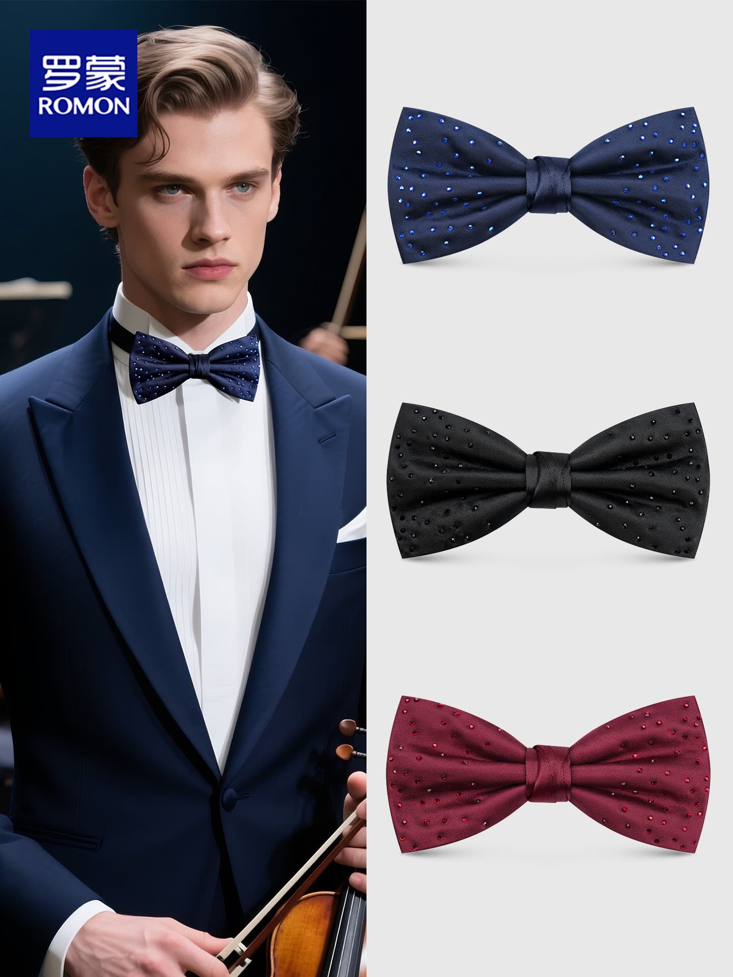 Lomon Gravata borboleta masculina preta, casamento, noivo, padrinhos, gravata borboleta, vestido Formal, anfitrião de ca