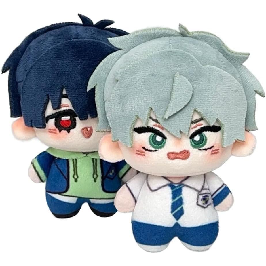 2 peças de peluches Ivan e Till, boneco de pelúcia Ivan, boneco de pelúcia Till, figura macia de anime, almofada, chavei