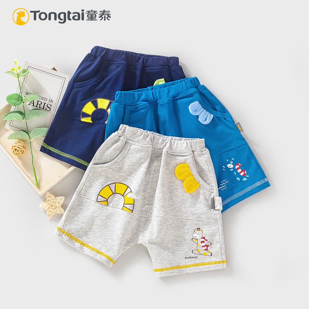 Tongtai verão estilo fino 1-4 anos de idade menino bebê moda Shorts meninos All-Match calças casuais calças de cinco pon