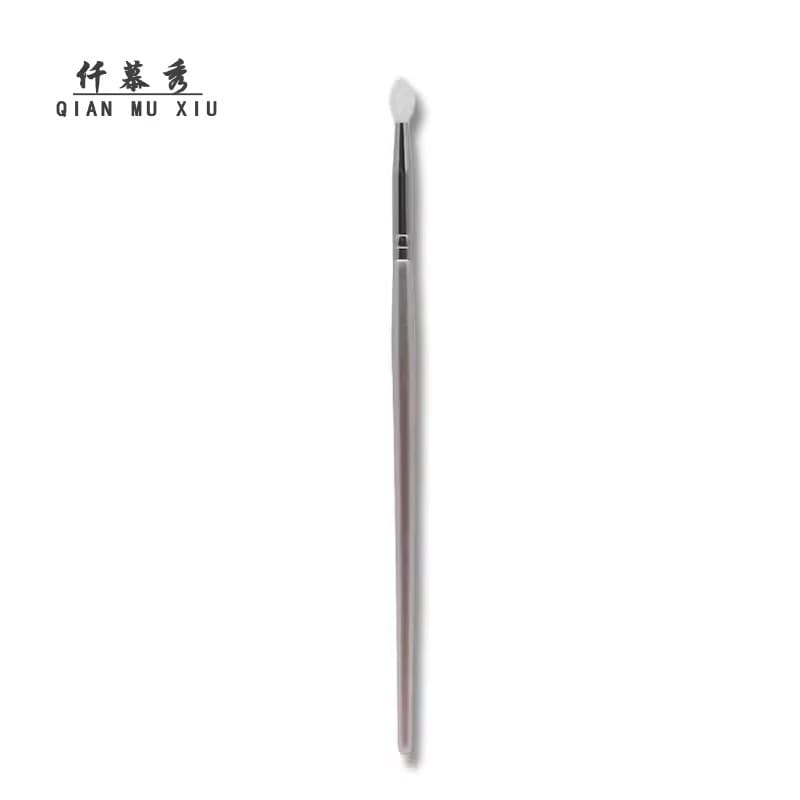 Artefato de Silicone perolado lantejoulas sombra escova longa haste olho detalhe escova lábio máscara batom escova escav