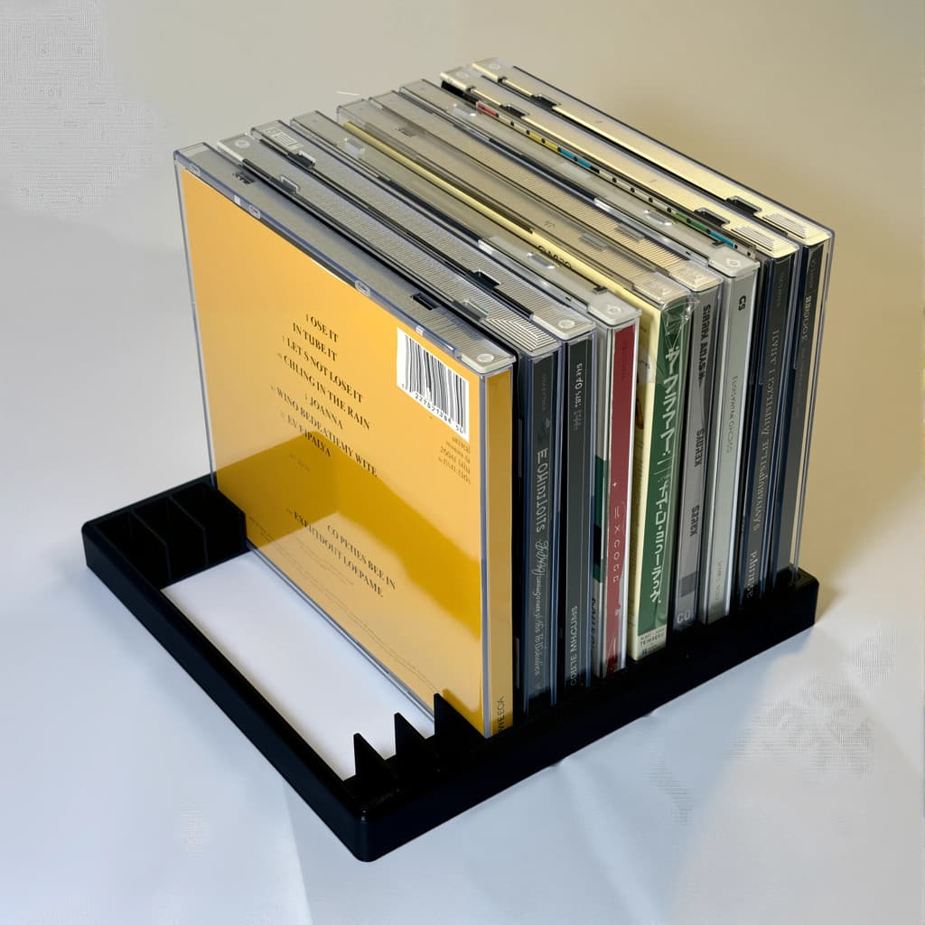 Suporte para armazenamento de discos CD | Pacote com 12 unidades |   Caixa de armazenamento de discos de DVD, suporte de
