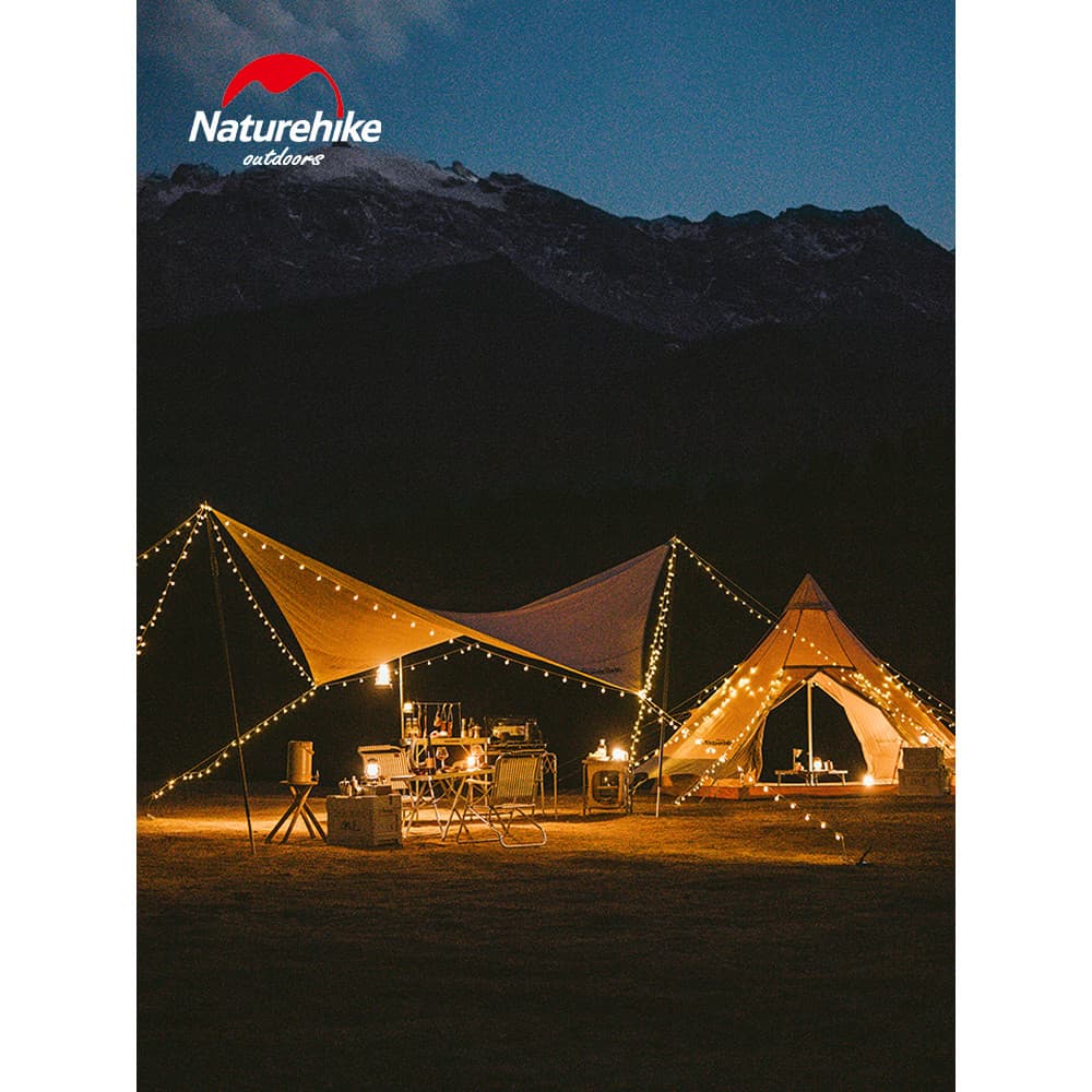 Naturehike Naturehike barraca de acampamento dossel atmosfera luz corda acampamento ao ar livre decoração led luz à prov
