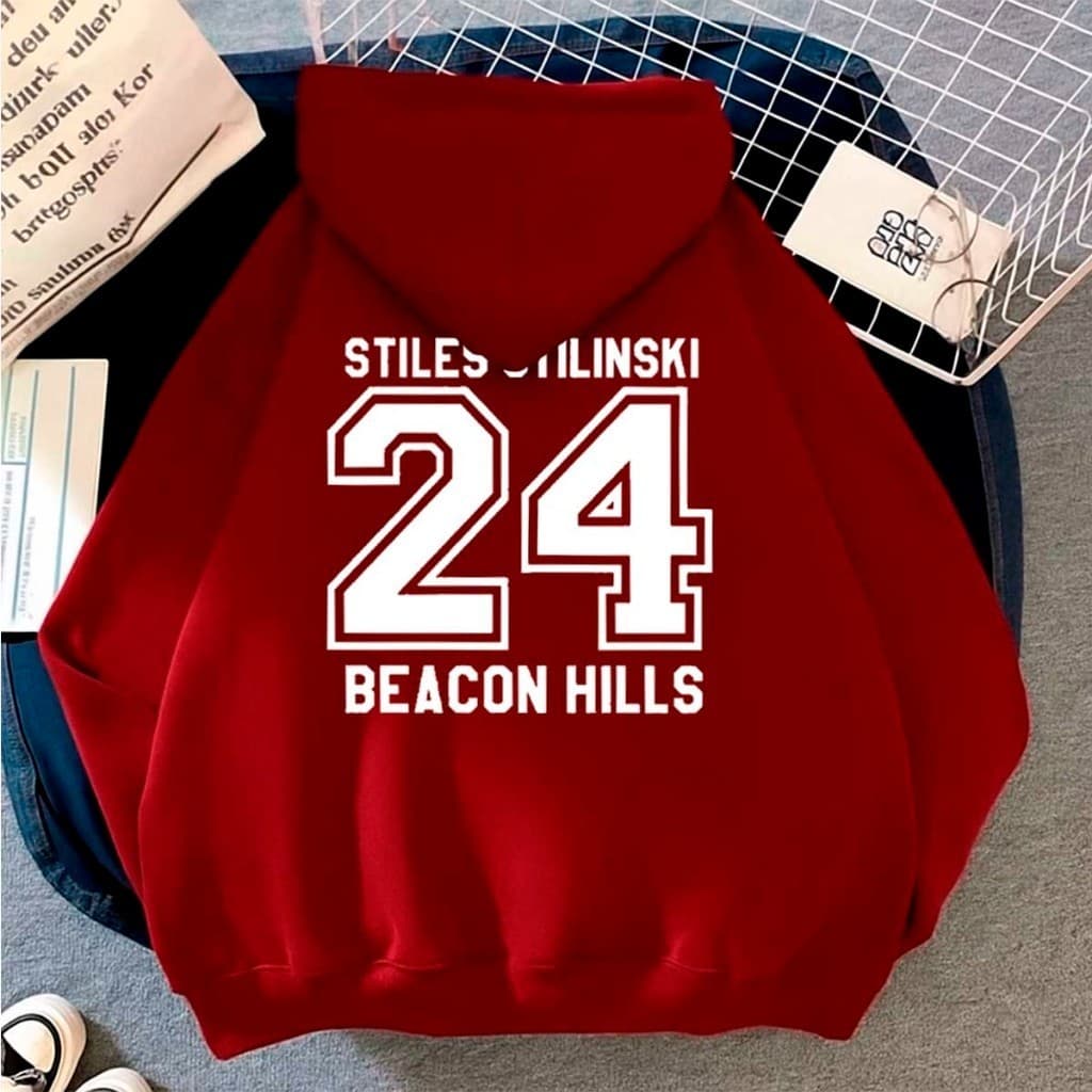 Moletom Canguru Capote C/Capuz Premium Unissex Teen Wolf Serie 24 stilinski Beacon Hills Lacrosse