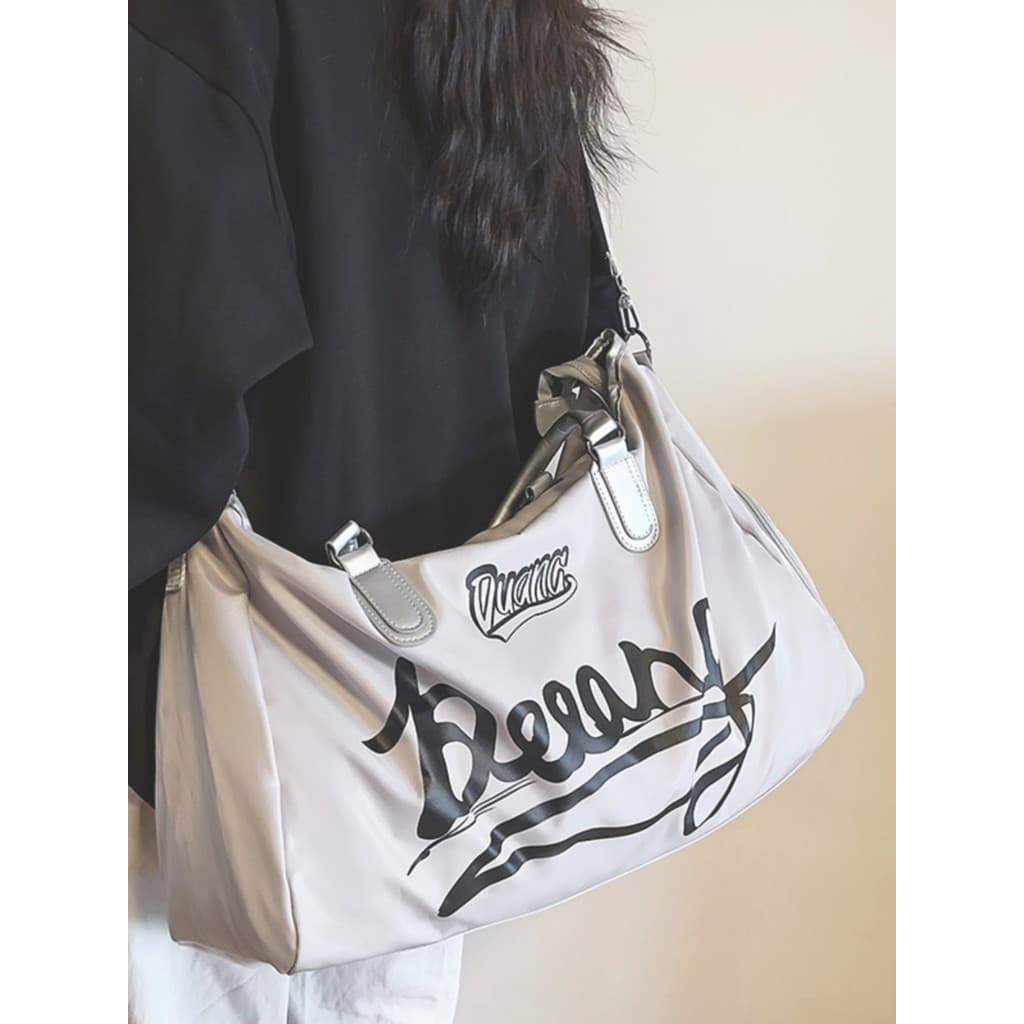 Bolsa de ginástica feminina separação seca e molhada esportes bolsa de viagem de curta distância grande capacidade de ar