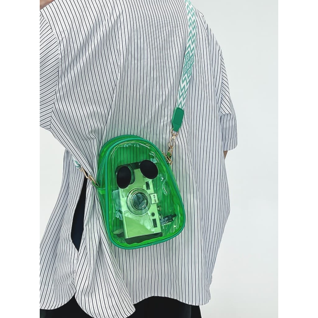 Transparente transparente à prova dwaterproof água saco do mensageiro feminino verão 2026 novo estilo bonito porca saco