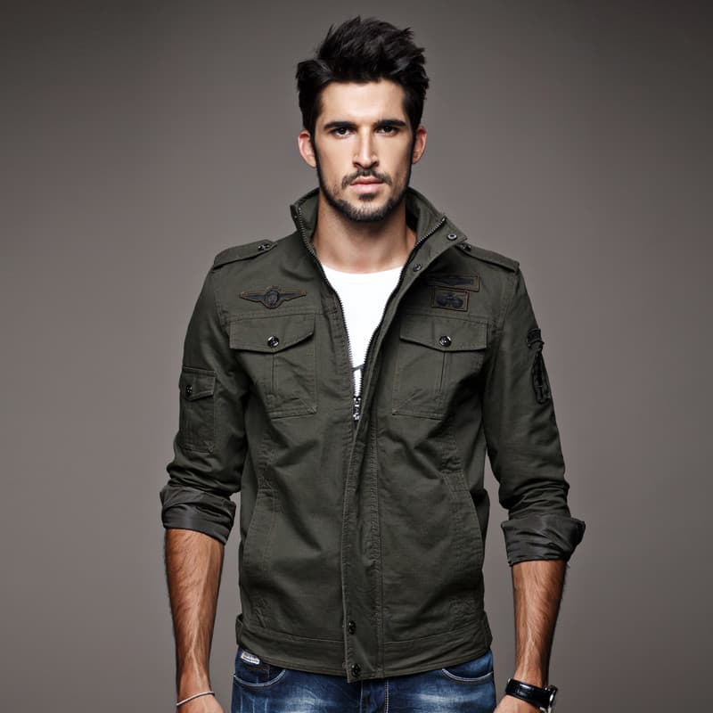 Primavera outono jaqueta masculina juventude jaqueta fina fino-ajuste inverno forro de lã espessamento masculino mais go