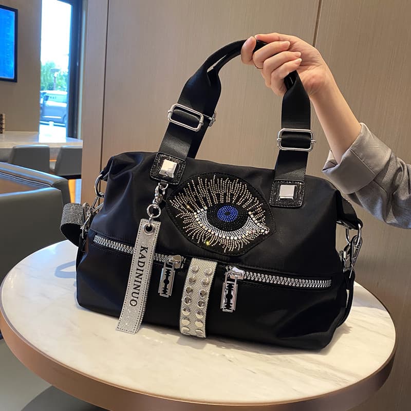 2025 novo estilo versão coreana bolsa feminina Oxford pano grande capacidade saco de viagem moda All-Match One-S