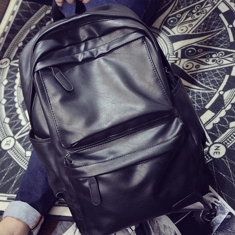 Mochila de couro genuíno masculina, bolsa de viagem Casual para computador, bolsa escolar, moda britânica, mochila mascu
