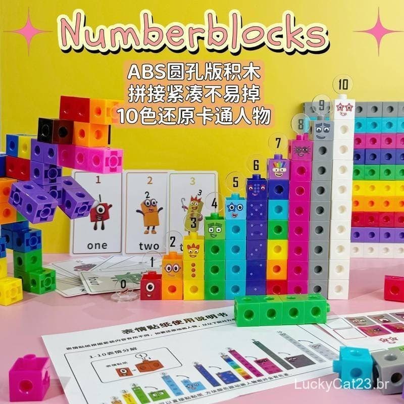 Brinquedo de Blocos de Construção Digital de Desenho Animado