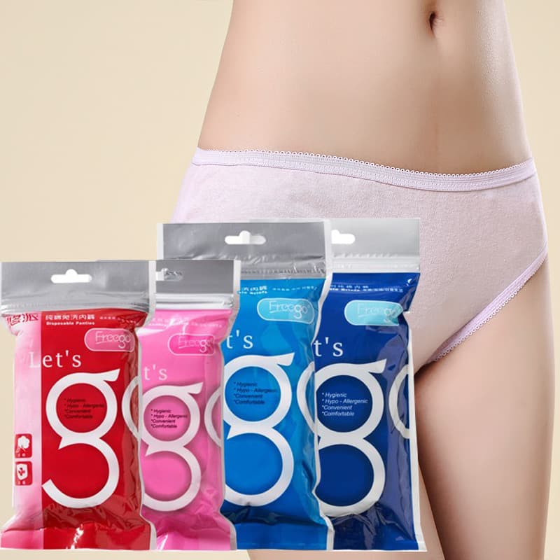 Bens de viagem roupa interior descartável das mulheres dos homens puro algodão maternidade mulheres grávidas bens viagem