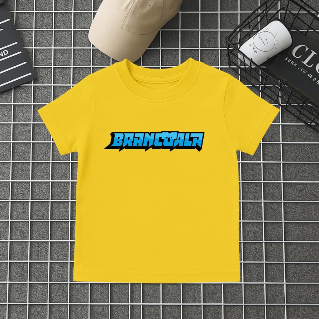 Camiseta Infantil Brancoala Youtuber Para Crianças Camisa Infantil E Juvenil 100% Algodão premium